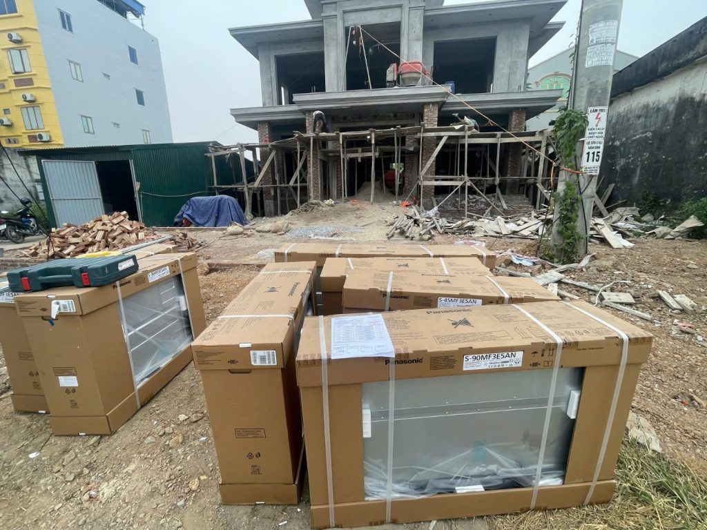 Nhà ở Mỹ Đức – điều hòa trung tâm Panasonic – Minh Việt thi công